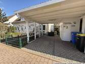 großzügiger Carport mit integriertem Schuppen - 4 Zimmer Doppelhaushälfte zum Kaufen in Hoppegarten