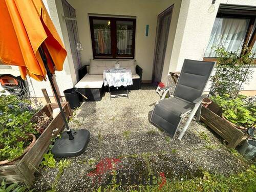 3_Terrasse - 2 Zimmer Etagenwohnung in Süßen