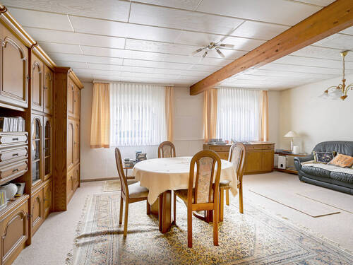 Wohnzimmer EG - 3 Zimmer Einfamilienhaus in Karlsruhe / Hagsfeld