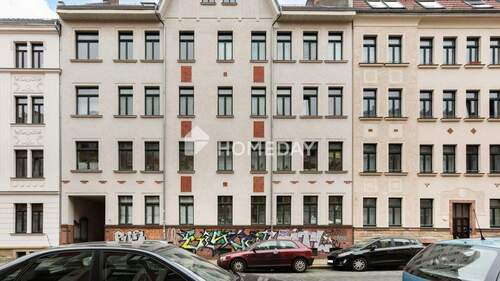 Außenansicht 1 - 2 Zimmer Etagenwohnung zum Kaufen in Leipzig