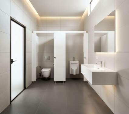 Moderne WC-Anlagen (KI generiert) - 