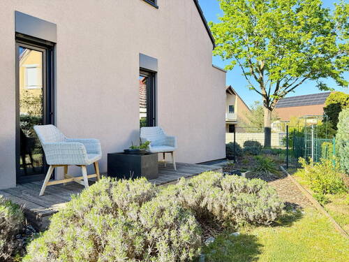 seitliche Terrasse - Einfamilienhaus mit 210,20 m&sup2; in Fürstenwalde zum Kaufen