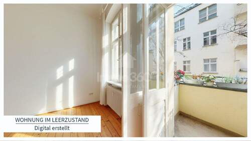 Wohnnung im Leerzustand - 2 Zimmer Etagenwohnung in Berlin