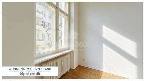 Wohnnung im Leerzustand - 