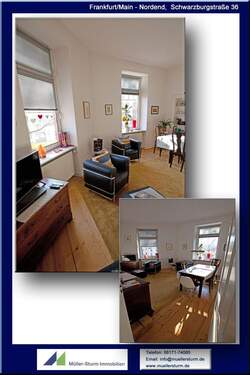 Frankfurt Schwarzburgstraße 36 02 Ansicht 05 Wohnen.jpg - Etagenwohnung mit 80,00 m&sup2; in Frankfurt am Main zum Kaufen