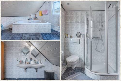 mit Dusche und Wanne - 