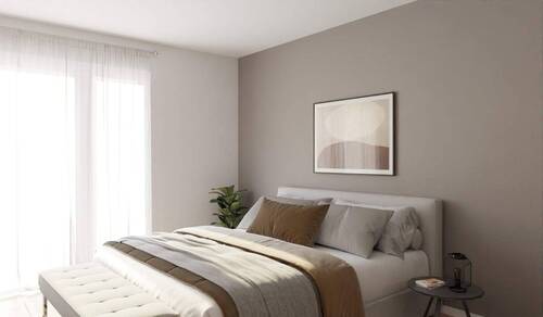 Ein gemütliches Schlafzimmer - 2 Zimmer Etagenwohnung in Düsseldorf