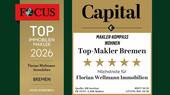 Top Makler Bremen 2026 - ausgezeichnet von Focus und Capital - 
