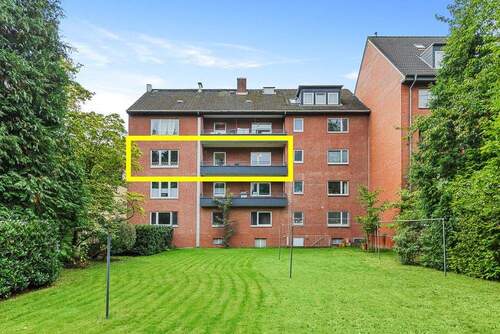 Haus Rückseite - 2 Zimmer Etagenwohnung zum Kaufen in Hamburg / Horn