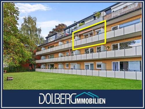Rückansicht 2 - Ihr neues Zuhause - helle 3-Zimmer-Wohnung mit Balkon und TG-Stellplatz