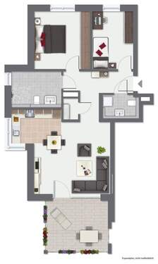 1. Obergeschoss Wohnung Nr. 4 - Etagenwohnung mit 83,00 m&sup2; in Oberndorf-Lindenhof zum Kaufen