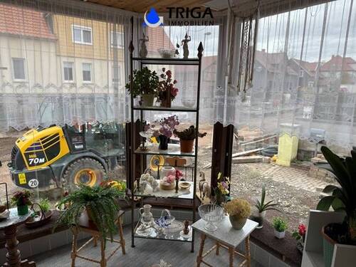 Erweiterung Wohnzimmer - 6 Zimmer Einfamilienhaus zum Kaufen in Bleicherode Wolkramshausen