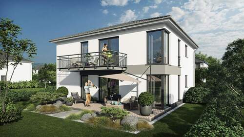 Zweifamilienhaus 176 Gartenansicht - ***Wunderschöne Gartenwohnung in Feldrandlage***