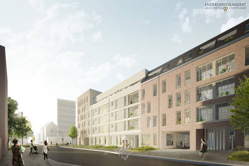 Visualisierung Außenansicht - Gewerbeobjekt (Büro, Produktion, Verkauf) zur Miete in Würzburg