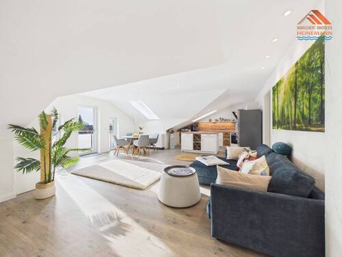 Wohn- und Essbereich 1 - Exklusives Wohnerlebnis unter den Dächern von Friedrichstadt - Design-Juwel inklusive Interieur