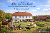 Visualisierung - 2-Fam-Haus + 1,2 ha Land + Scheune für Selbstversorger + Tierhalter