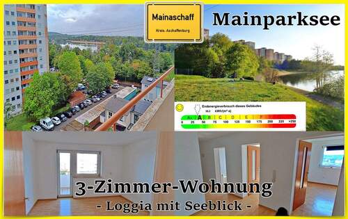 3-Zimmer-Wohnung - SOFORT FREI: 3-Zimmer-Wohnung • Loggia mit Seeblick • unmittelbare Nähe am Mainparksee