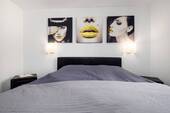 mod. Schlafzimmer mit Boxspringsbett - 