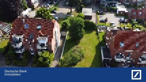 Luftaufnahme - Baugrundstück in Münster-Hiltrup, Kortumweg