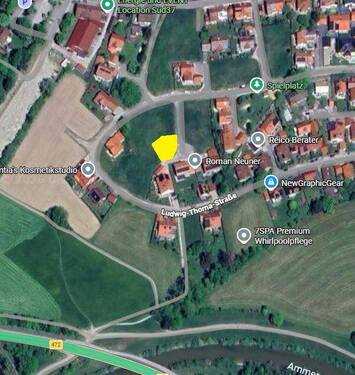 Karte (ungefähre Maße) - Grundstück in Peißenberg zum Kaufen