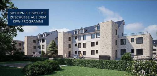Rückansicht mit Kfw-Störer - 3 Zimmer Etagenwohnung zum Kaufen in Fehmarn