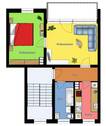 Grundriss - 2 Zimmer Etagenwohnung in Großenhain