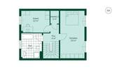 Grundriss des Obergeschosses im Doppelhaus - 