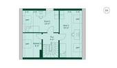 Grundriss des Dachgeschosses im Doppelhaus - 