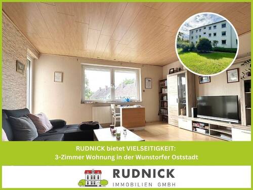 Titel_LB-11530 - RUDNICK bietet VIELSEITIGKEIT: 3-Zimmer Wohnung in der Wunstorfer Oststadt