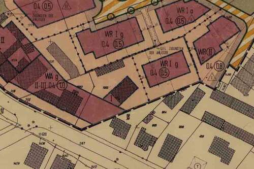 Auszug B-Plan - Grundstück in Pulheim