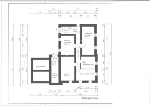 Kellergeschoss - 1 Zimmer Mehrfamilienhaus, Wohnhaus zum Kaufen in Dannenfels