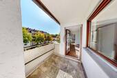 überdachter Balkon (Ost Ausrichtung - Morgensonne)) - 1 Zimmer Etagenwohnung in München