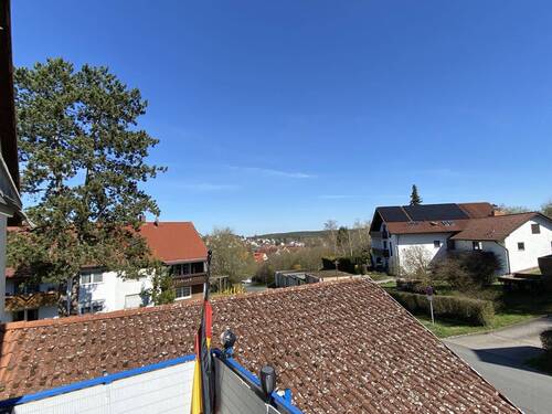 Ausblick vom Balkon - Stadtnahes Wohnen im Grünen - schicke, große ETW mit Garage zu verkaufen!