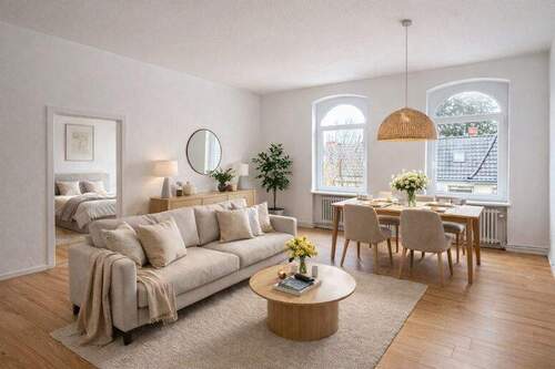 Wohnzimmer KI generiert - 