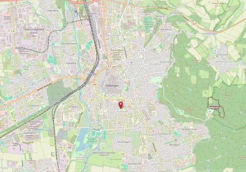Lage Quelle OpenStreetMap - Büro in Göttingen zur Miete