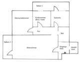 Wohnungsgrundriss - 