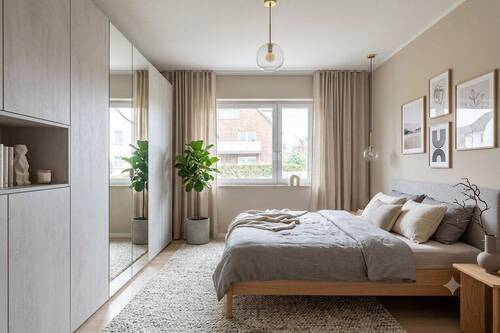KI Elternschlafzimmer Wohnbeispiel - 