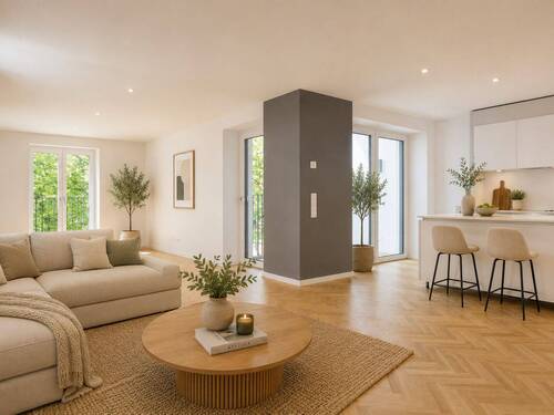Visualisierung - Anspruchsvoll wohnen im Westend - Lichtdurchflutete Designwohnung mit Stil