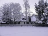 Hausansicht hinten im Winter - 