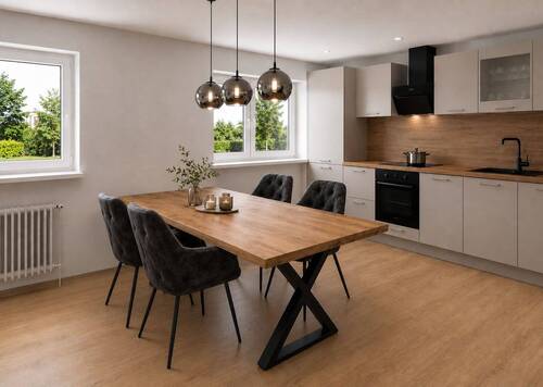 Esszimmer & Küche - 2 Zimmer Etagenwohnung zur Miete in Oberschleißheim