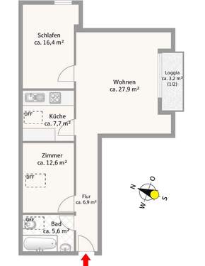 Dachgeschoss (2. Obergeschoss) - 