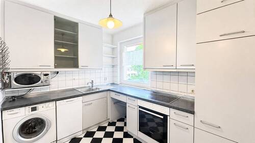 Küche Ansicht I - Etagenwohnung mit 91,80 m&sup2; in Frankfurt am Main zum Kaufen