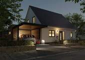 Eingangsbereich Holz Abenddämmerung - 7 Zimmer Einfamilienhaus zum Kaufen in Roggendorf
