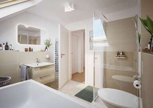 5 - Badezimmer - Einfamilienhaus mit 166,00 m&sup2; in Hohne zum Kaufen