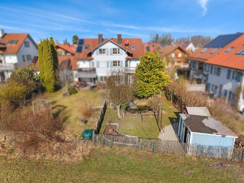 Vogelperspektive - 5 Zimmer Doppelhaushälfte zum Kaufen in Geltendorf