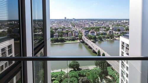Titelbild - Exklusives Chefbüro mit Besprechungslösung am Mainufer im WINX Tower