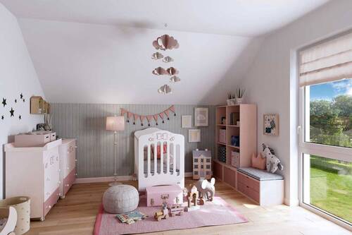 Kinderzimmer 2 im Dachgeschoss - 