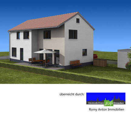 Beispielhaus Gartenansicht - Grundstück zum Kaufen in Niederau / Ockrilla