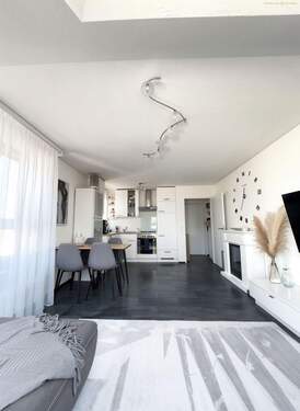 Wohn-/Ess-Küchenbereich - 2 Zimmer Etagenwohnung in Bad Saulgau