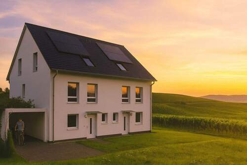 Ansicht Vorderseite - 5 Zimmer Doppelhaushälfte zum Kaufen in Gau-Algesheim